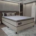 Ver imagem 1 de Cama Box Conjugado Casal com Colchão 138x67x188 Safira Gazin Cr35346 Castor