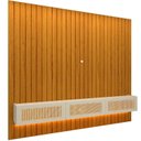 Ver imagem 2 de Estante Ripada para TV e Home Theater até 84 Polegadas com LED MDF 230CMX250CM Majestade Native