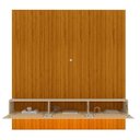 Ver imagem 4 de Estante Ripada para TV e Home Theater até 84 Polegadas com LED MDF 230CMX250CM Majestade Native