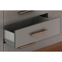 Ver imagem 7 de Guarda Roupa Casal 6 Portas (2 C/ Espelho) e 3 Gavetas Débora Cinamomo/off White - Acp