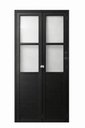 Ver imagem 1 de Porta de Correr Alumínio Preto Camarão Lambril com Visor Maxx - 210x100 "e"