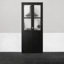 Ver imagem 2 de Porta de Correr Alumínio Preto Camarão Lambril com Visor Maxx - 210x100 "e"