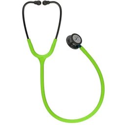 Estetoscopio 3m Littmann Classic Iii 5875 Verde Limao com Preto Mate e Conector Azul - 2