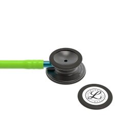 Estetoscopio 3m Littmann Classic Iii 5875 Verde Limao com Preto Mate e Conector Azul - 4