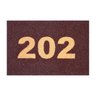 Tapete Capacho Número de Apartamento 202 60x40cm - 1