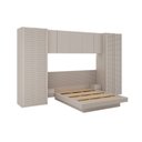 Ver imagem 3 de Guarda Roupa Planejado de Canto 9 Portas e 6 Peças Samambaia CabeCasa MadeiraOriginals Offwhite