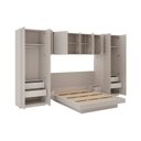 Ver imagem 4 de Guarda Roupa Planejado de Canto 9 Portas e 6 Peças Samambaia CabeCasa MadeiraOriginals Offwhite