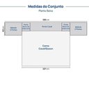 Ver imagem 5 de Guarda Roupa Planejado de Canto 9 Portas e 6 Peças Samambaia CabeCasa MadeiraOriginals Offwhite