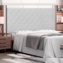 Ver imagem 5 de Cabeceira Decorativa King Size 1,95M Givenchy Pu Branco - Gran Belo