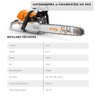 Motosserra a Combustão Stihl Ms363 3,5kw 63cc Sabre 50cm/20" 36rs - 3