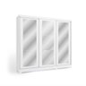 Guarda-roupa Casal 100% Mdf Kappesberg 3 Portas de Correr com Espelhos 8 Gavetas Branco - 2