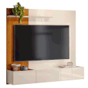 Ver imagem 1 de Painel para TV de até 65 Polegadas 3 Portas Astral Cinamomo/Off White