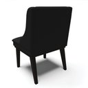 Ver imagem 5 de Kit 06 Cadeiras de Jantar Liz Linho Preto A79 Base Fixa Madeira Preto - D’Rossi