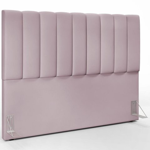 Cabeceira Cama Box Casal Queen 160 Cm Dália W01 Suede Rosê