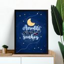 Ver imagem 1 de Quadro Espacial - Acredite Nos Seus Sonhos 45x34cm - com Vidro:moldura Preta