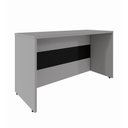 Ver imagem 5 de Balcão de Atendimento Recepção 120 cm Reto Baixo F5 Office Cor:Cinza Sagrado com Preto