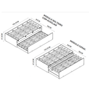 Ver imagem 2 de Cama Bicama Solteiro Casal 3 em 1 Matrix Compacta Resistente:nature