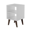 Ver imagem 3 de Mesa de Cabeceira Chennai Pé Plástico 30x35cm Branca Quarto