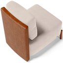Ver imagem 7 de Poltrona Decorativa Sala de Estar Living Pés Madeira Hungria L02 Couríssimo Camel Suede Bege - Lyam