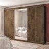 Guarda-Roupa Made Marcs Vereda 3 Portas de Correr 4 Gavetas e Espelho - 1