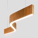 Ver imagem 2 de Lustre Madeira Grande Comprido Linear Z Slin 92cm - Snk 03 - Tauari