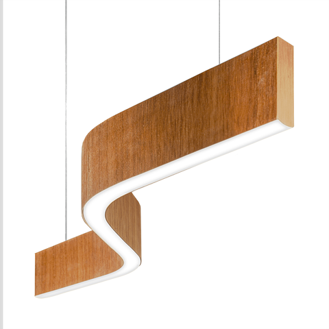 Lustre Madeira Grande Comprido Linear Z Slin 92cm - Snk 03 - Tauari