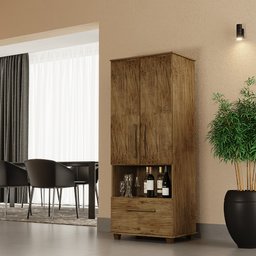 Armário Multiuso Sala Jantar Sevilha:cedro - 1