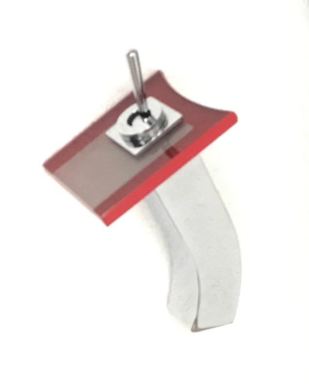 Kit cuba vermelha retangular apoio,válv,torn,sifão e sab - 2