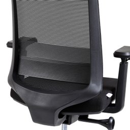 Cadeira de Escritório Diretor Encosto Reclinável Ergonômica: Preta - 10
