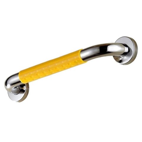 Barra de Apoio 40cm Antiderrapante Suporte Anti Queda Aço Inox Evita Acidentes Pcd Acessibilidade Id
