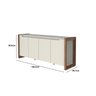 Buffet 4 Portas Bristol 1.8 Off White/natural - Província - 3