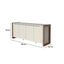 Ver imagem 3 de Buffet 4 Portas Bristol 1.8 Off White/natural - Província