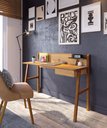 Ver imagem 1 de ESCRIVANINHA OFFICE INDUSTRIAL RETRO PARA QUARTO ESCRITORIO NATURE