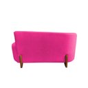 Ver imagem 7 de Namoradeira Sofá Feijão Lounge 120cm Orgânica Veludo Rosa Pink