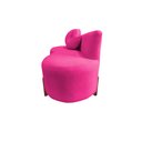 Ver imagem 6 de Namoradeira Sofá Feijão Lounge 120cm Orgânica Veludo Rosa Pink