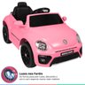 Carro Elétrico Infantil Controle Radio Fm Usb Bluetooth Criança até 30kg Luz Som Fusca Beetle Dune - 2