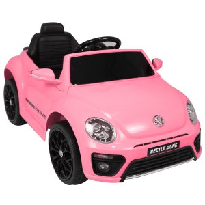 Carro Elétrico Infantil Controle Radio Fm Usb Bluetooth Criança até 30kg Luz Som Fusca Beetle Dune