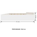 Ver imagem 4 de Cama Auxiliar Infantil Star Branco - Santos Andirá