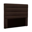 Ver imagem 1 de Cabeceira Solteiro Vera Fixação no Box Estofada Suede Marrom Loja Sheep