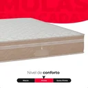 Ver mais imagens de Cama Box Baú Casal Bege + Colchão Paris Molas Ensacadas Bege Bege/bege
