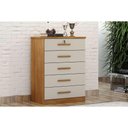 Ver imagem 1 de Cômoda de Quarto Suíça/austria C/ 5 Gavetas Cumaru/fendi 25 - Novo Horizonte