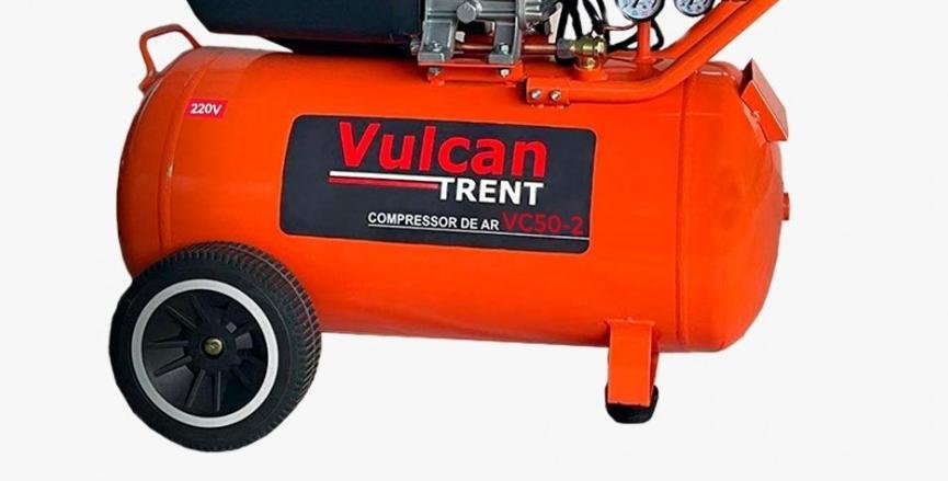 Compressor De Ar 50 Litros 2,5Hp 8 Bar 220V Vc50-2 Vulcan - 2