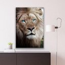 Ver imagem 2 de Quadro Leão Olhos Azuis Br Artes Grande 118x78