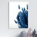 Ver imagem 1 de Quadro Linha Soft Azul - Flores 24x18cm - com Vidro:moldura Preta