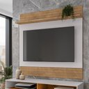 Ver imagem 1 de Painel Sala Guarujá para TV até 55 Polegadas Cinamomo/Off-White