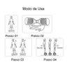 Dois Hoverboard Skate Elétrico Smart Balance Wheel com Kit Segu - 9