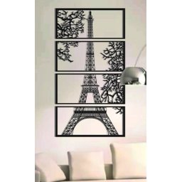 Quadro de Parede Árvore em Mdf - Torre Eiffel - 3