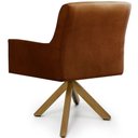 Ver imagem 6 de Cadeira para Sala Angel Giratória Giromad Veludo Camel - Nexta Casa