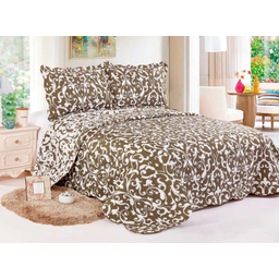 Colcha Casal Patchwork Evolution 3 Peças Arabesco - Camesa - 1