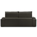 Ver imagem 3 de Sofá Retrátil Reclinável para Sala 3 Lugares 250cm Zayn F04 Veludo Marrom Escuro - Lyam Decor